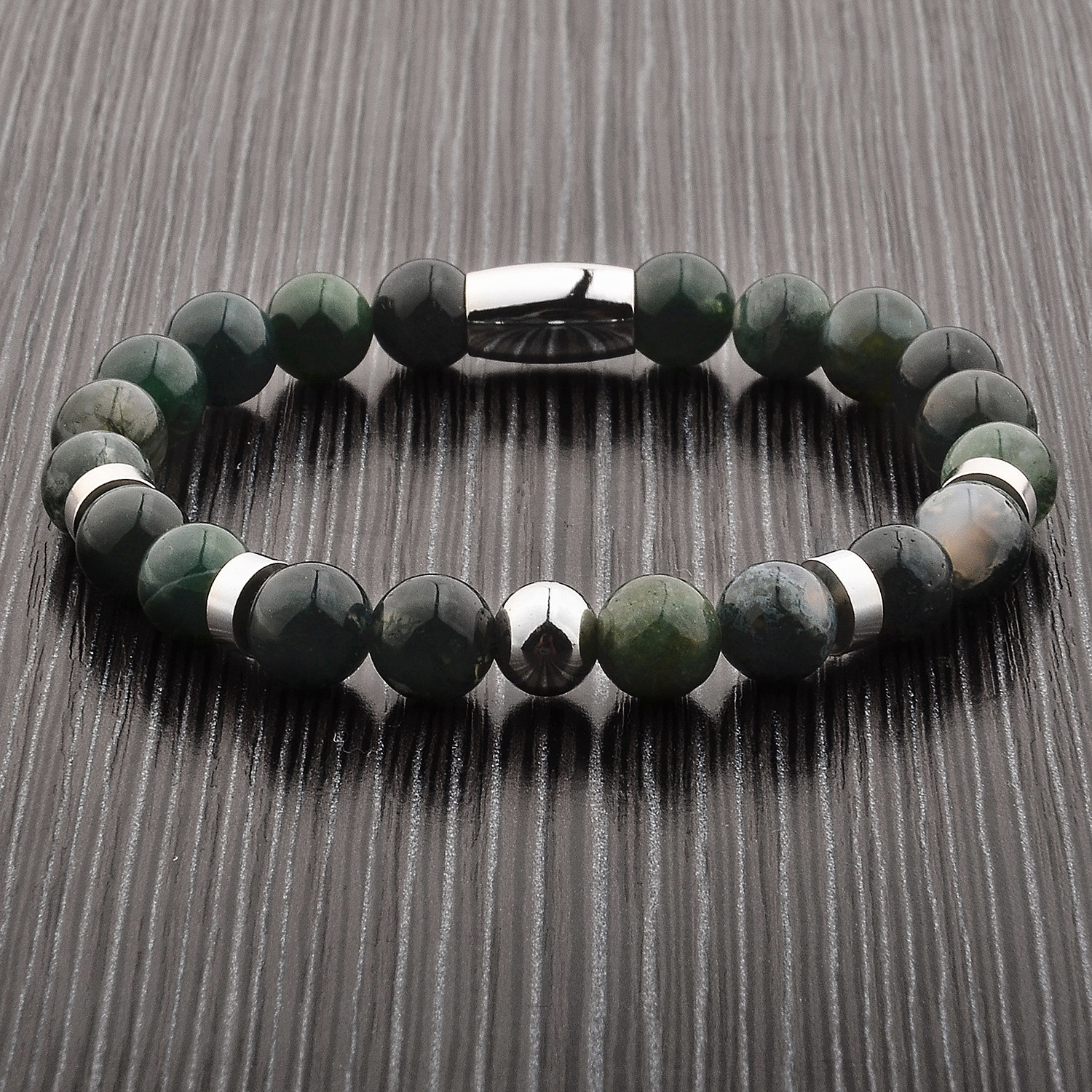 Moss Agate Stone Bracelet - West Coast Jewelry - Touch of Modern
