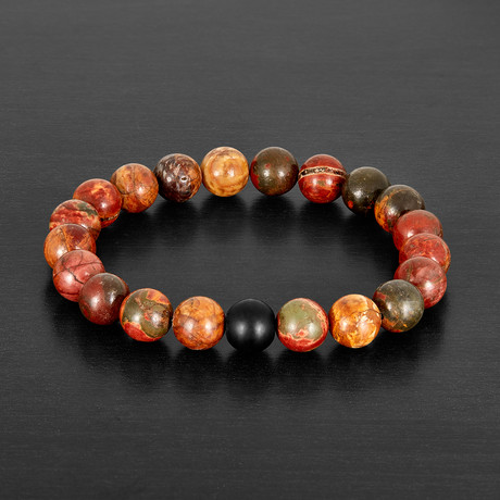 Jasper + Onyx Stone Bracelet