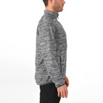 Altair Full Zippered Hooded Thermal Top // Gray Melange + Black (S)