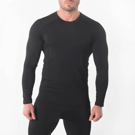 Male Thermal Insulation Top // Black (S)