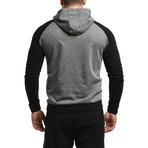 Halo Hooded Sweatshirt // Gray + Black (S)