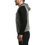 Halo Hooded Sweatshirt // Gray + Black (S)