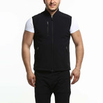 Softshell Swiss Windproof Vest // Black (3XL)