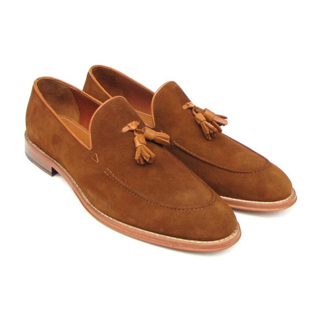 Suede Tassel Loafers // Tobacco (Euro: 38)