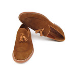 Suede Tassel Loafers // Tobacco (Euro: 45)