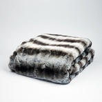 Chinchilla Luxe Throw/Blanket // Smokey Gray (50"L x 65"W)