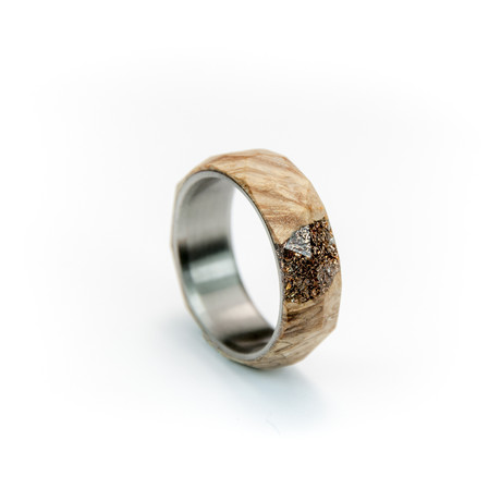 Maple Crystal Ring // Silver/Bronze (5)