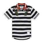 Dragon Polo // White + Black (M)