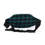 Plaid Belt Bag // Green