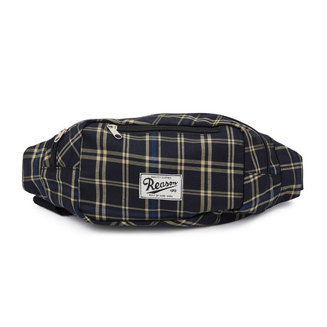 Reason Checker Fanny Pack // Navy