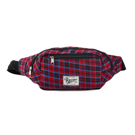 Reason Checker Fanny Pack // Red