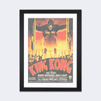 King Kong (French Market Movie Poster) // Robotic Ewe (24"W x 16"H x 1"D)