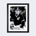 Charlie Sheen Wearing A Baseball Uniform // Globe Photos, Inc.