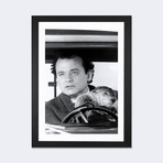 Bill Murray Driving A Car With A Beaver // Globe Photos, Inc. (24"W x 16"H x 1"D)