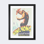 King Kong (U.S. Market Movie Poster) // Robotic Ewe (24"W x 16"H x 1"D)