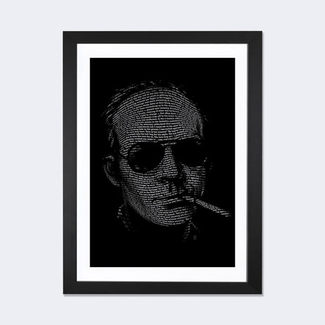 Hunter S. Thompson // Fear And Loathing // Vincent Carrozza (24"W x 16"H x 1"D)