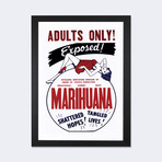 Marihuana Film Poster I // Radio Days (24"W x 16"H x 1"D)