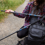 Carbon Fiber Quick Lock Trekking Poles // EVA Grip