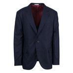 Brunello Cucinelli // Cashmere Blend 3/2 Button Sport Coat // Blue (Euro: 46)