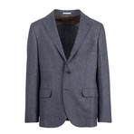 Brunello Cucinelli // Woven Cashmere 3 Roll 2 Sport Coat // Gray (Euro: 46)