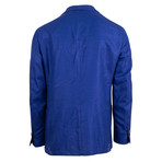 Pal Zileri Sartoriale Blue Label // 2 Button Unstructured Sport Coat // Royal Blue // Free Kiton Pocket Square (US: 48R)