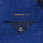 Pal Zileri Sartoriale Blue Label // 2 Button Unstructured Sport Coat // Royal Blue // Free Kiton Pocket Square (US: 48R)