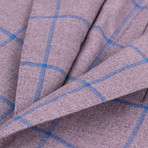 Pal Zileri Sartoriale Blue Label // Windowpane Wool Sport Coat // Purple // Free Kiton Pocket Square (US: 56R)