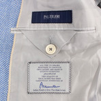 Pal Zileri Sartoriale Blue Label // Herringbone Hemp Sport Coat // Blue + Free Kiton Pocket Square (Euro: 46)