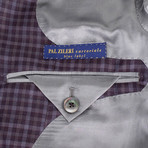 Pal Zileri Sartoriale Blue Label // Check Sport Coat // Purple + Free Kiton Pocket Square (Euro: 50)