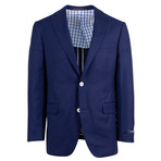 Pal Zileri Sartoriale Blue Label // Wool 2 Button Sport Coat // Blue + Free Kiton Pocket Square (Euro: 48)