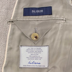 Pal Zileri // Woven Wool Blend 2 Button Sport Coat // Beige + Free Kiton Pocket Square (Euro: 46)