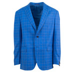 Pal Zileri Sartoriale Blue Label // 2 Button Sport Coat // Bright Blue + Free Kiton Pocket Square (Euro: 46)
