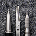 Xcissor Pen // Art Knife Module (Silver Pen + Silver Scissor)