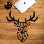 Deer Head Metal Art Décor