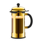 Chambord French Press Coffee Maker + Locking Lid // Gold