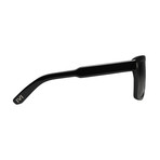 Unisex Lee Polarized Sunglasses // Polished Black + Gray