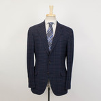 Brunello Cucinelli // Check Cashmere Blend 3/2 Sport Coat // Blue (Euro: 46)