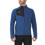 Nova Full Zip Polar Fleece // Blue + Oil (M)