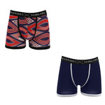 Sentry Moisture Wicking Boxer Brief // Pack of 2 // Red + Blue (XL)