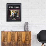 Framed Autographed Arist Series // Wall Street // Michael Douglas + Charlie Sheen
