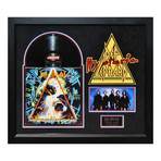 Framed Autographed Album Collage // Def Leppard Hysteria