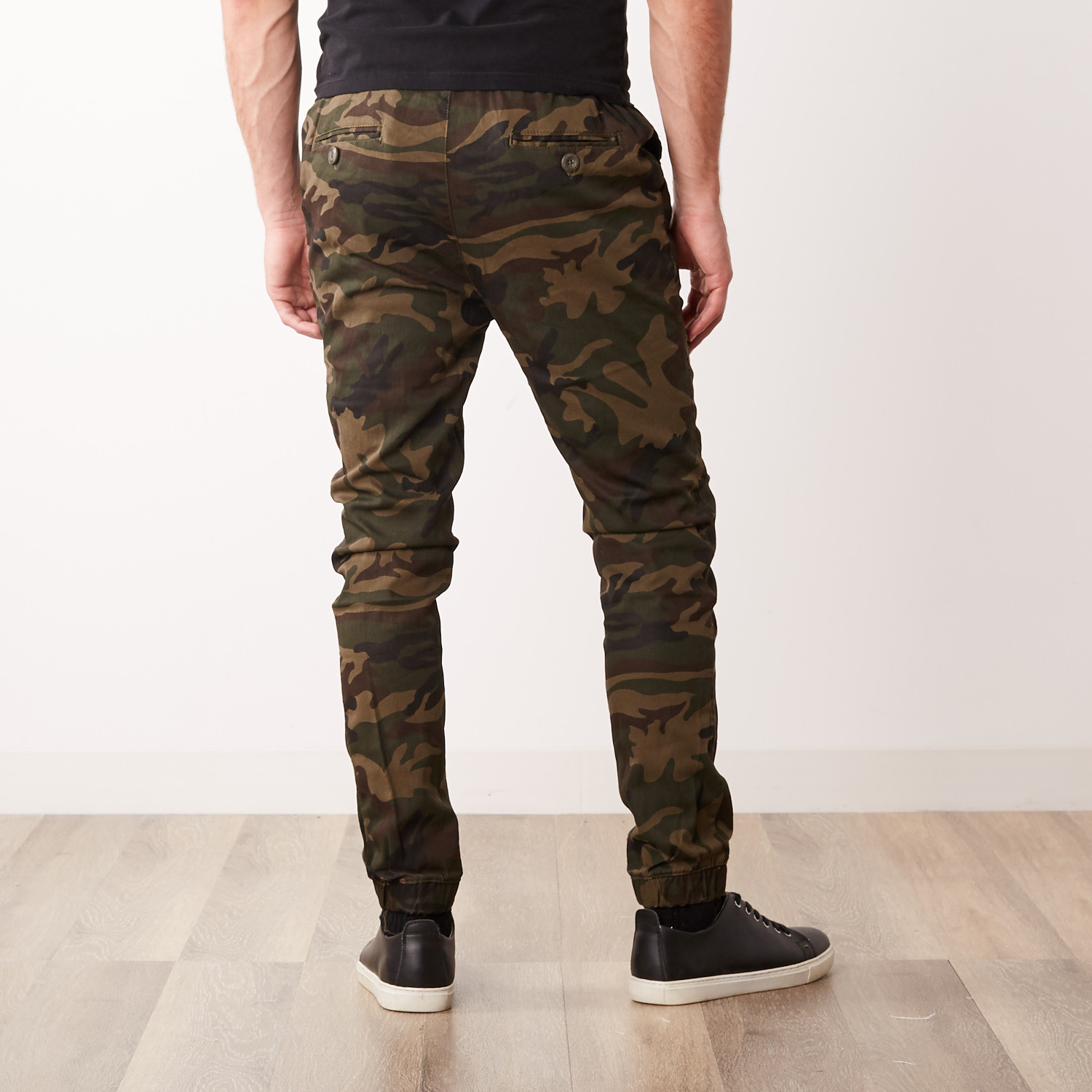 Cotton Stretch Twill Joggers // Camo (S) - Ethan Williams - Touch of Modern