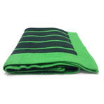 Cashmere Blend Throw // Striped (Forest, Rosemary)