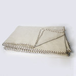 Knitted Cashmere Throw // Whip Stitch (Ivory)