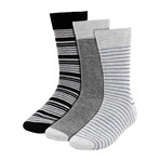 Colton Dress Socks // Light Gray // 3 Pack