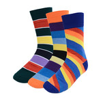 Ivan Colorful Striped Dress Socks // 3 Pack