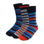 Omer Colorful Stripe Dress Socks // 3 Pack