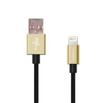 Kaebo Black Lighting Cable + Gold Tip // Pack of 3
