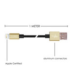 Kaebo Black Lighting Cable + Gold Tip // Pack of 3