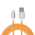 Kaebo Orange Lighting Cable + Silver Tip // Pack of 3